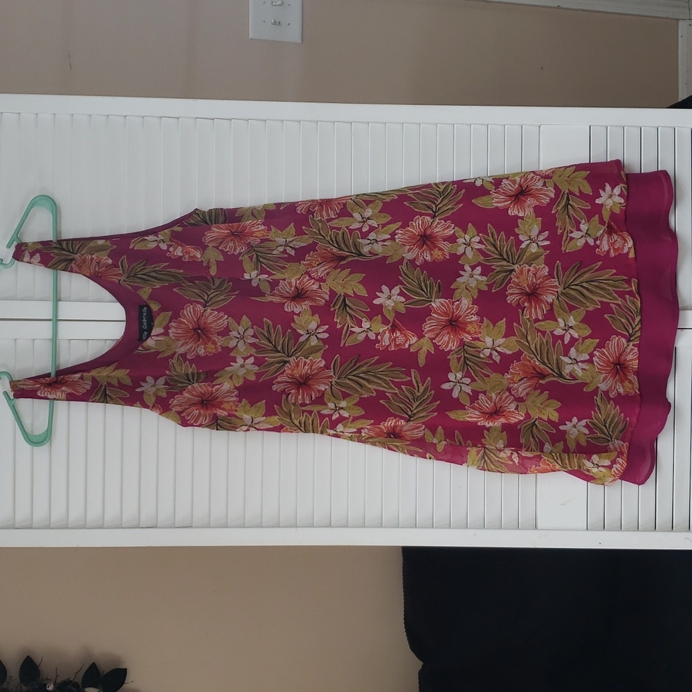 Mlle Gabrielle Sleeveless Floral Dress
